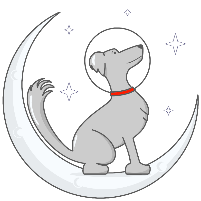 Dog on Moon