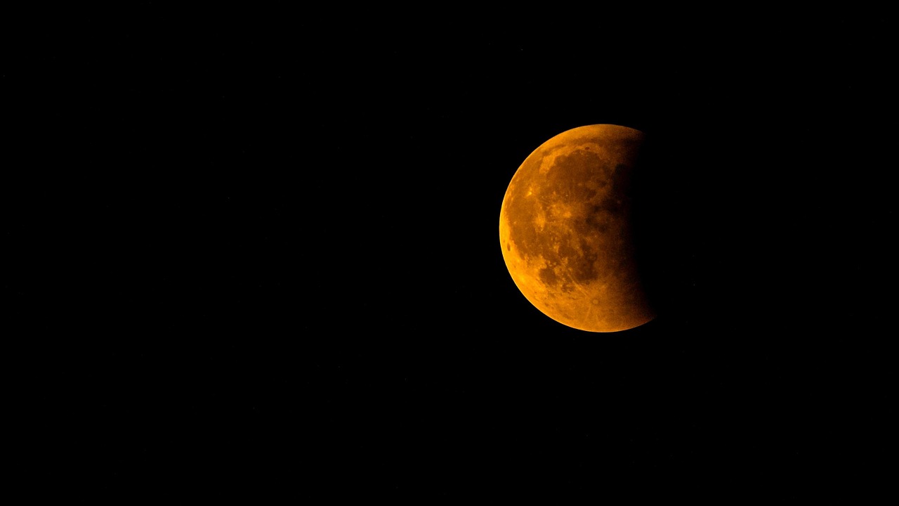 Photo of the moon during a lunar eclipse.